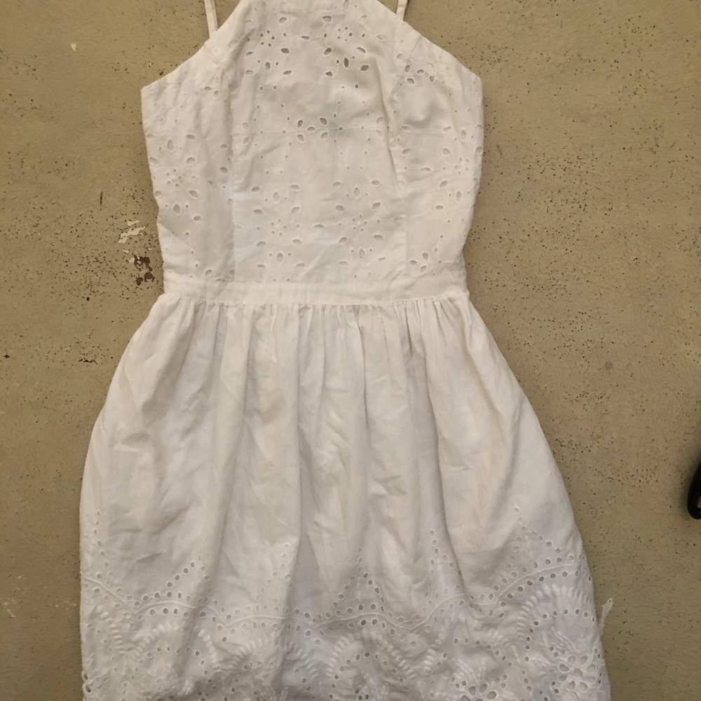 Abercrombie & Fitch Women’s White Eyelet Sundress